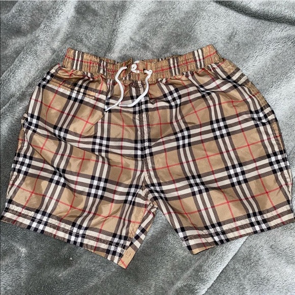 burberry kids swim shorts
